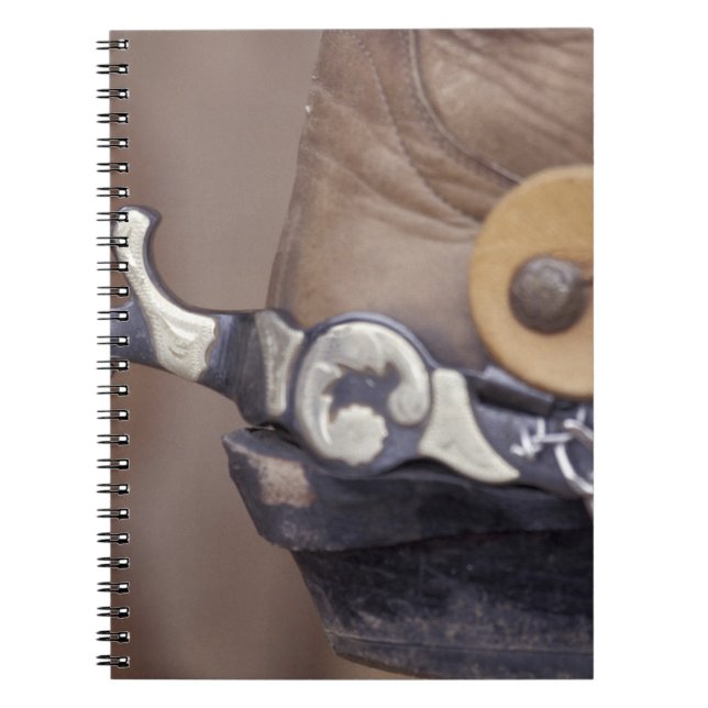 NA, USA, Texas, Lubbock Cowboy boot and spur Spiral Notebook (Front)