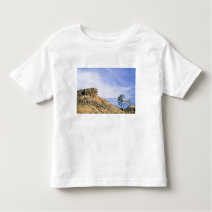 NA, USA, Texas Windmill and cliffs of Palo Duro Toddler T-Shirt