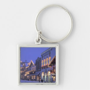 NA, USA, Washington, Leavenworth. Main Street Key Ring