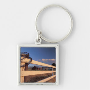 NA, USA, Washington, near Walla Walla, fence, Key Ring