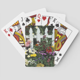 NA, USA, Washington, Sammamish, White picket Playing Cards