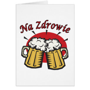 Na Zdrowie Toast With Beer Mugs