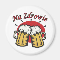 Na Zdrowie Toast With Beer Mugs