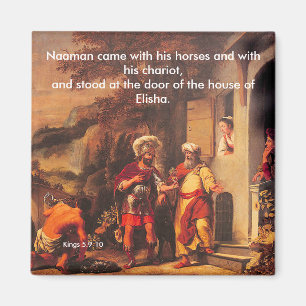 Naaman Healed by Elisha - Magnet