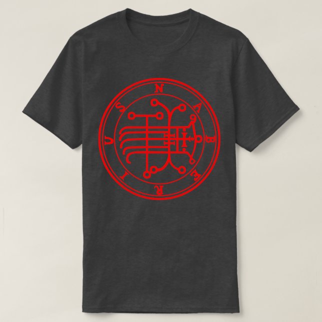 Naberius Sigil Teaches Arts and Science Red T-Shirt (Design Front)