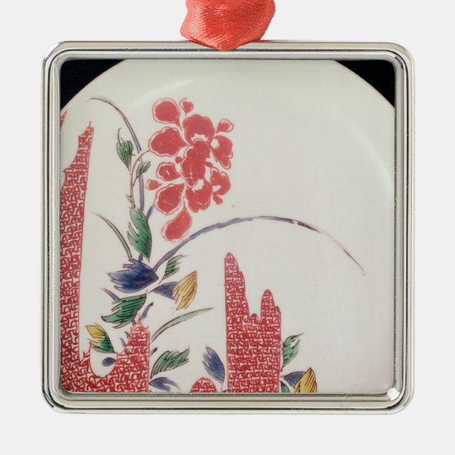 Nabeshima plate, c.1716-35 metal tree decoration (Front)
