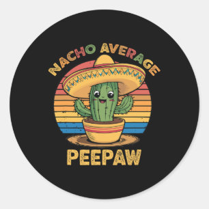 Nacho Average Bunnyaw Matching Mexican Cinco De Ma Classic Round Sticker