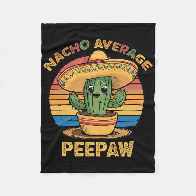 Nacho Average Bunnyaw Matching Mexican Cinco De Ma Fleece Blanket (Front)