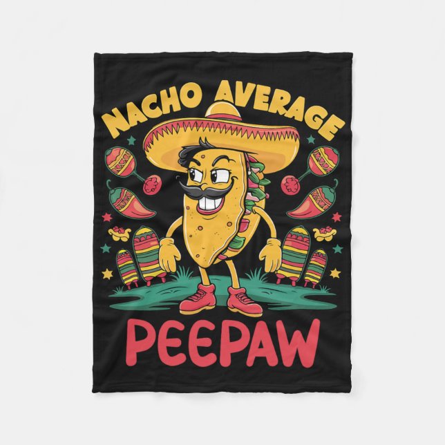 Nacho Average Bunnyaw Mexican Matching Cinco De Ma Fleece Blanket (Front)