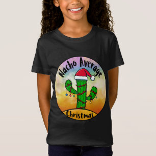 Nacho Average Christmas Tree Cactus Santa Hat and T-Shirt