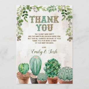 Nacho Average Fiesta Baby Shower Thank You Card