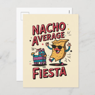 Nacho Average Fiesta – Fun, Colorful Nacho Design Holiday Postcard