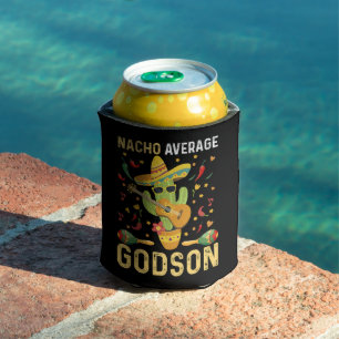 Nacho Average Godson Godchild Boy Cinco de Mayo  Can Cooler