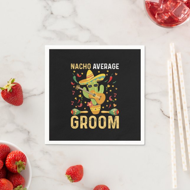 Nacho Average Groom Mexican Husband Cinco De Mayo  Napkin (Insitu)