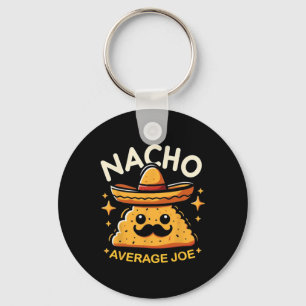 Nacho Average Joe Personalised Name Funny Mexican Key Ring