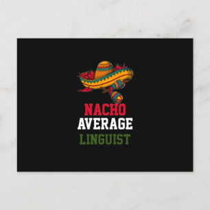 Nacho Average Linguist Postcard