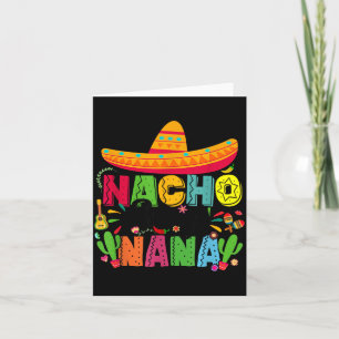 Nacho Average Nana Funny Mexican Vintage Cinco De Card