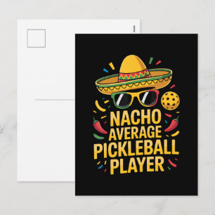 Nacho Average Pickleball Player Holiday Postcard