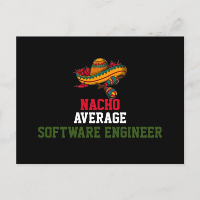 Nacho Average Software Engineer  Postcard (Front)