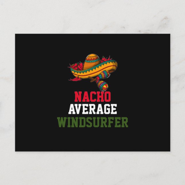 Nacho Average Windsurfer Postcard (Front)