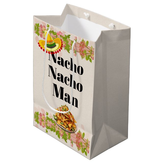 Nacho Nacho Man Gift Bag (Front Angled)