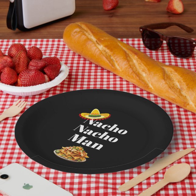 Nacho Nacho Man Paper Plate (Picnic)