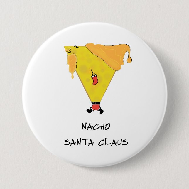 Nacho Santa Claus 7.5 Cm Round Badge (Front)