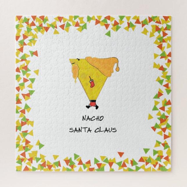 Nacho Santa with Chips Jigsaw Puzzle (Vertical)