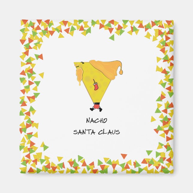 Nacho Santa with Chips Magnet (Front)