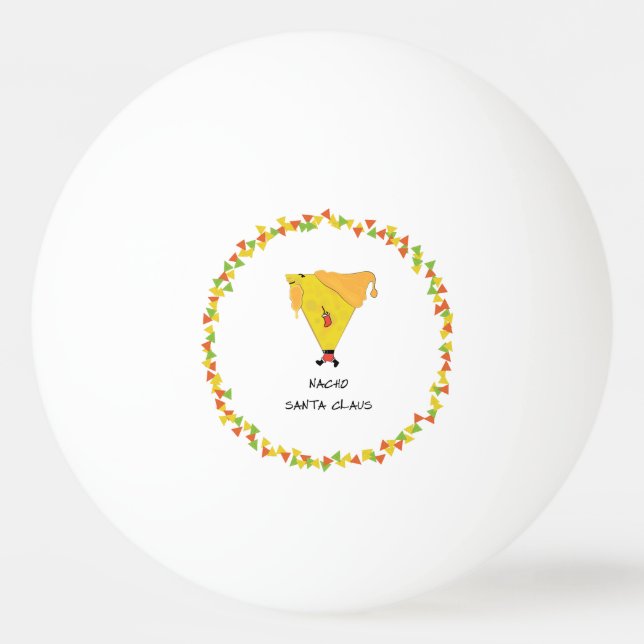 Nacho Santa with Chips Ping Pong Ball (Back)