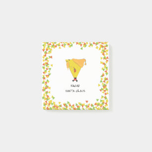 Nacho Santa with Chips Post-it Notes