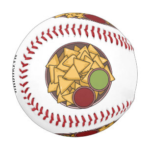 Nachos cartoon illustration  baseball