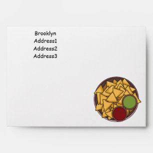 Nachos cartoon illustration envelope