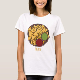Nachos cartoon illustration  T-Shirt