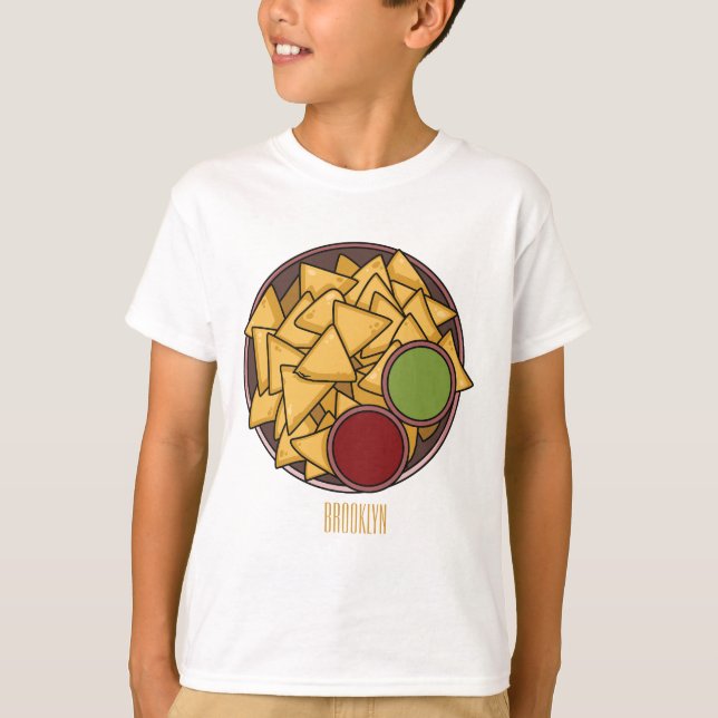 Nachos cartoon illustration  T-Shirt (Front)