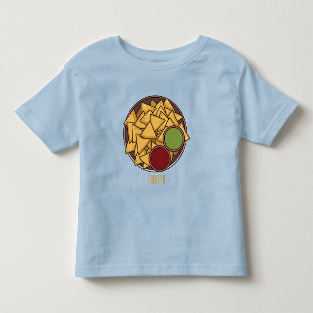 Nachos cartoon illustration  toddler T-Shirt (Front)