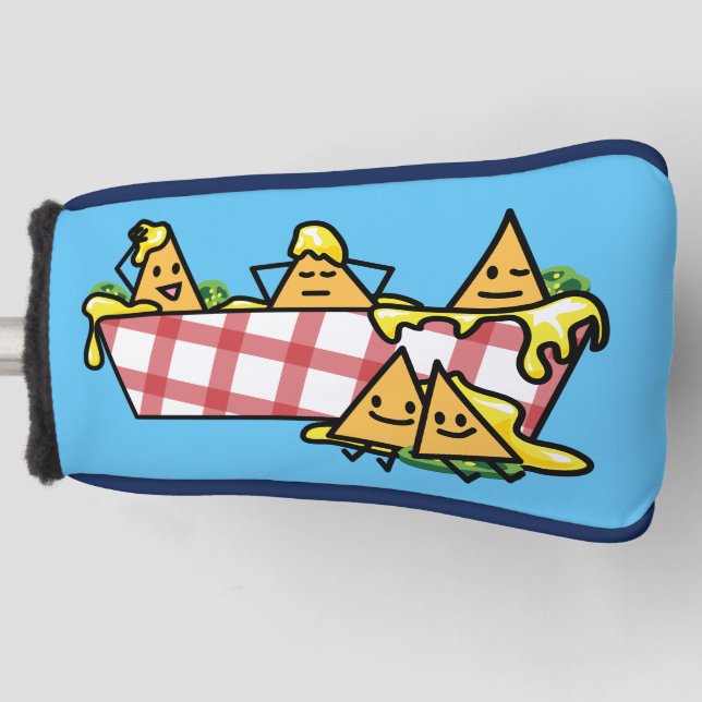 Nachos Melted Cheese Jalapeno Nacho tortilla chips Golf Head Cover (Front)