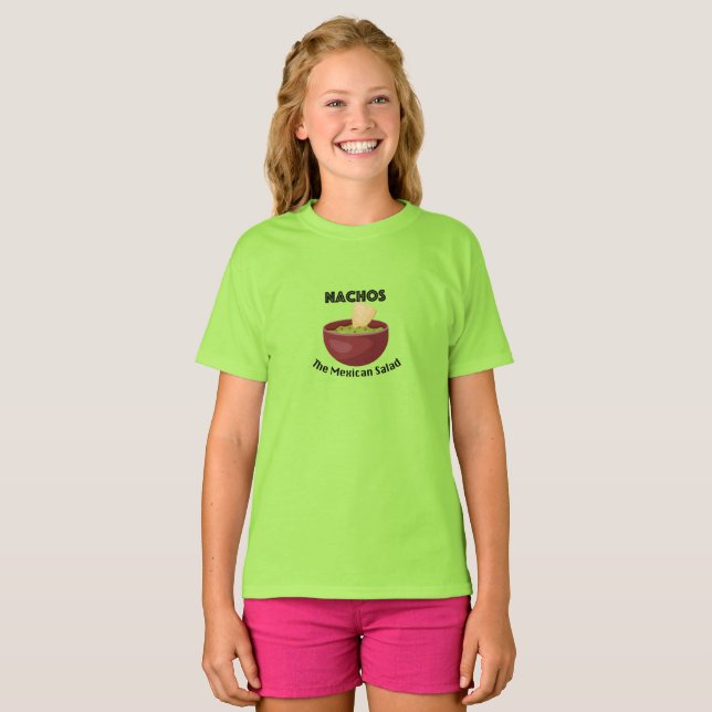 Nachos, The Mexican Salad - Girls' Basic T-Shirt (Front Full)