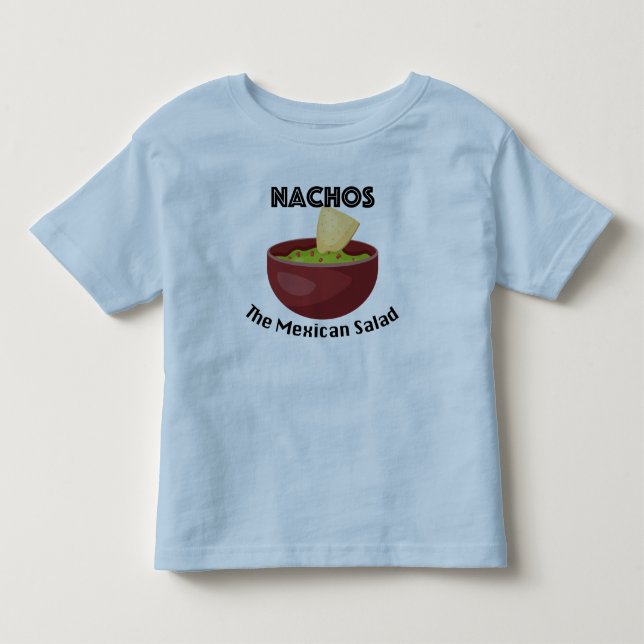 Nachos, The Mexican Salad - Toddler Fine Jersey T- T-Shirt (Front)