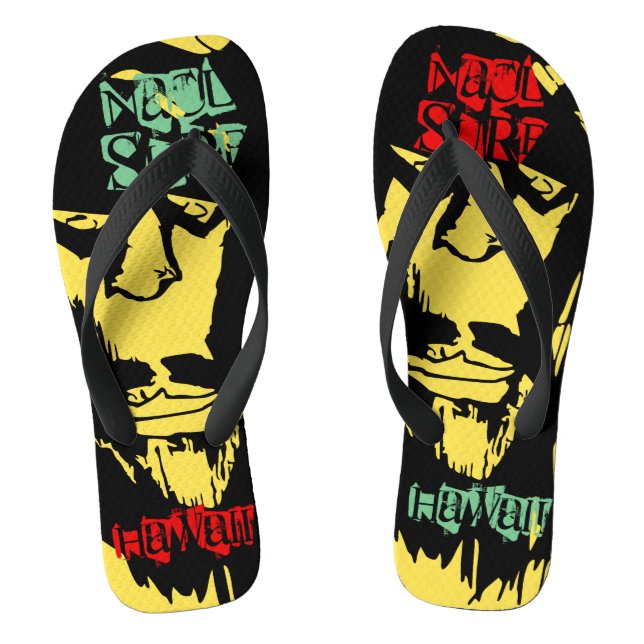 NaCL SURF HAWAII RASTA Jandals (Footbed)
