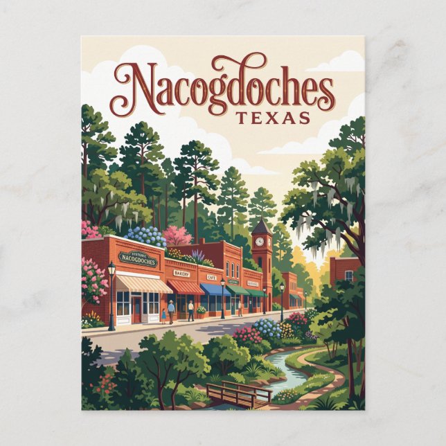 Nacogdoches, Texas Postcard (Front)