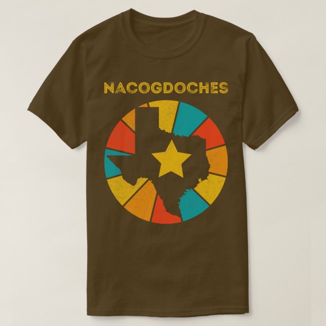 Nacogdoches Texas Vintage Distressed Souvenir 1 T-Shirt (Design Front)