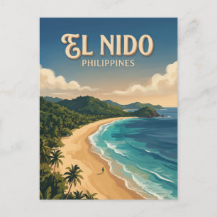Nacpan Beach El Nido Philippines Postcard