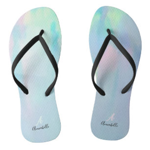 Nacre coastal tropical beautiful cool monogram jandals