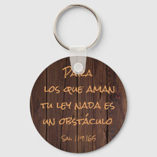 Nada es un obstáculo para los que aman tu ley key ring