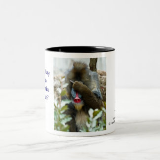 Nada-Monkey #69 Two-Tone Coffee Mug