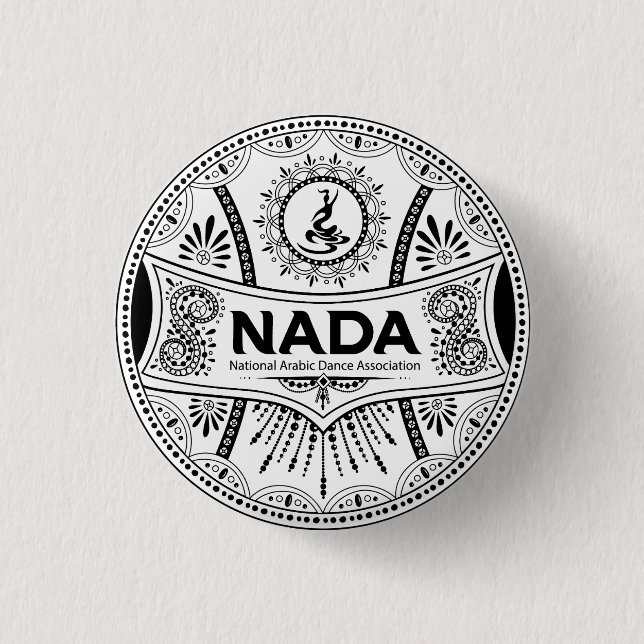 NADA ORIENTAL STYLE 1.25" ROUND BADGE (Front)