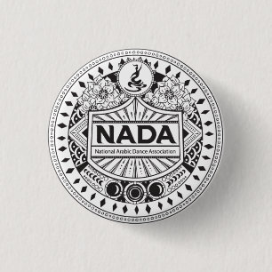 NADA TRIBAL STYLE 1.25" ROUND BADGE