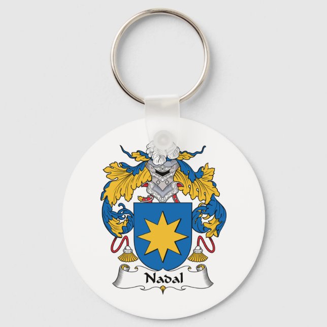 Nadal Family Crest Key Ring (Front)