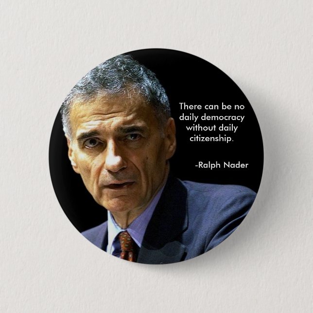 Nader 6 Cm Round Badge (Front)